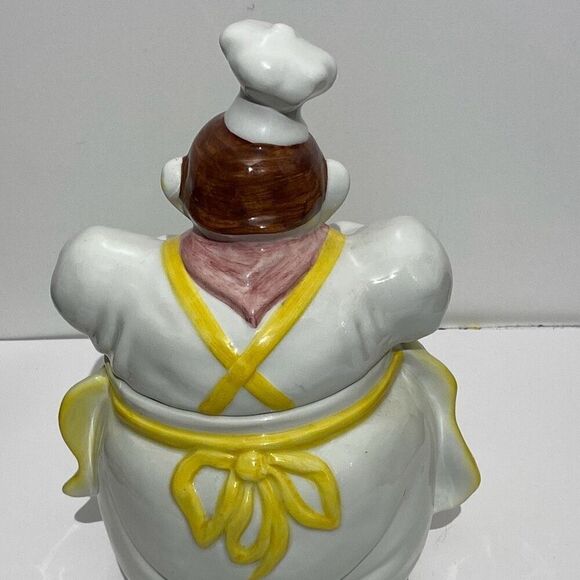 Dalla Sassa Mario Multicolor 1940 Chef Pierre Cookie Jar Pottery OS - Picture 6 of 12